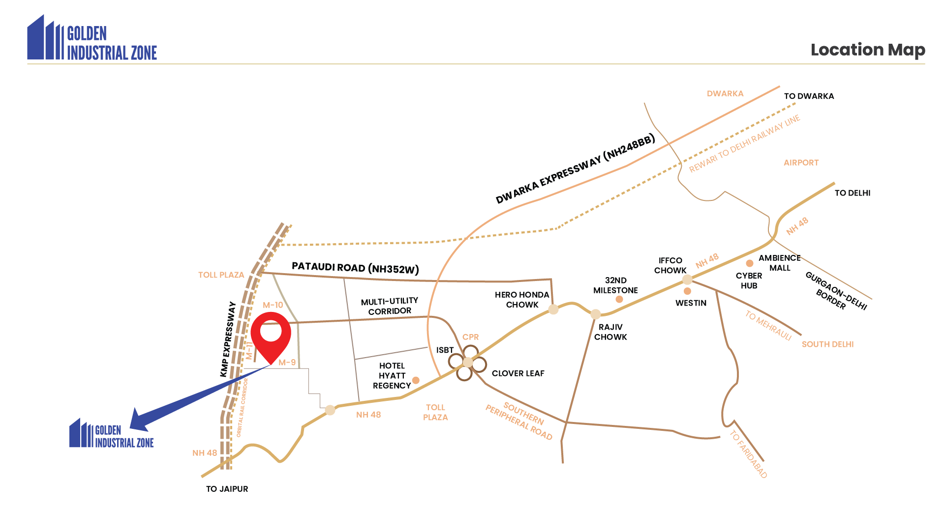 Google map of the golden residences project