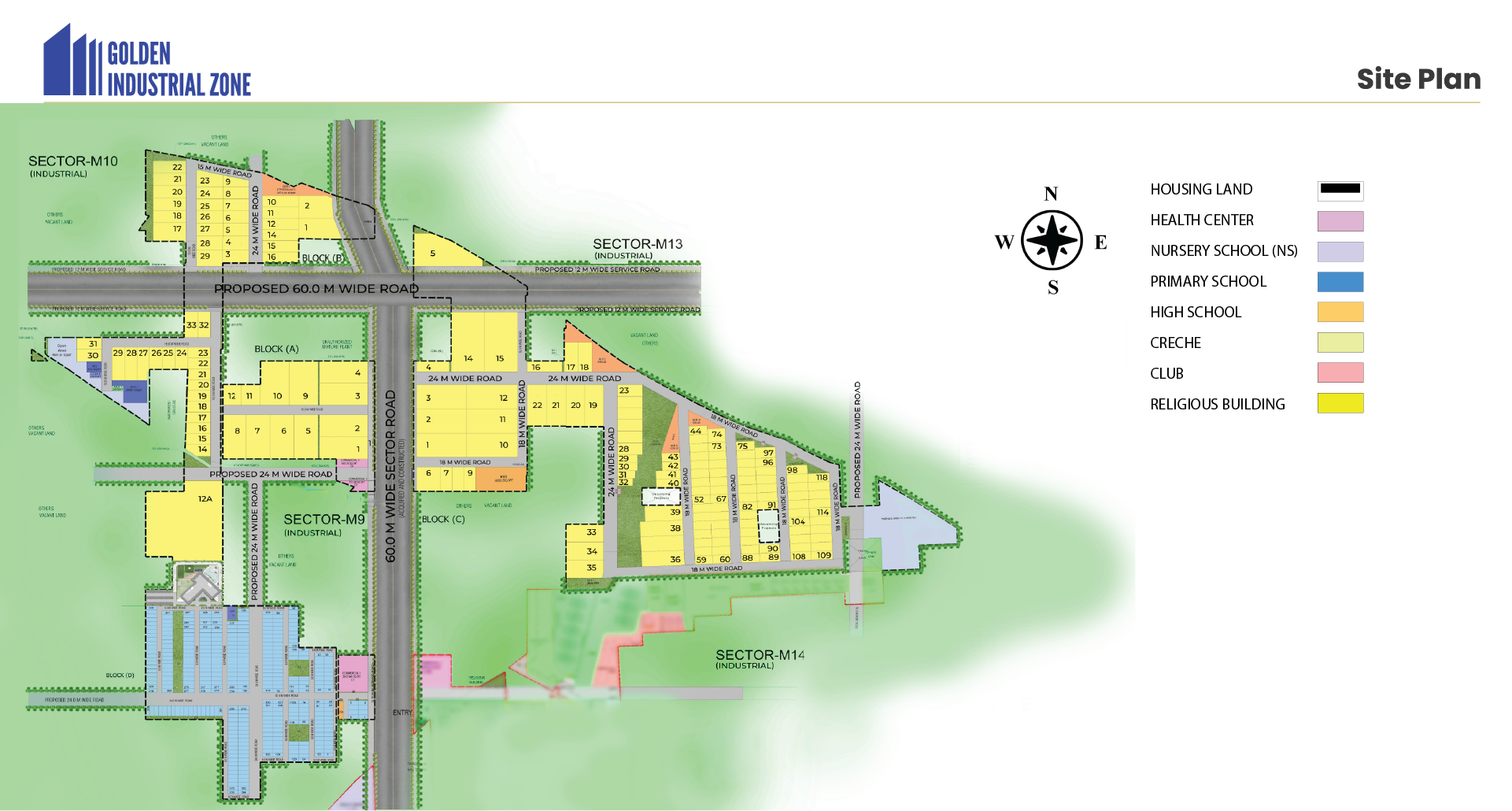 the golden residences site plan
