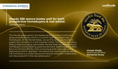 Steady RBI stance bodes well for both prospective homebuyers & real estate: Developers